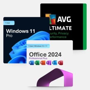 Office 2024 Professional Plus & Windows 11 Pro & AVG Ultimate Bundle